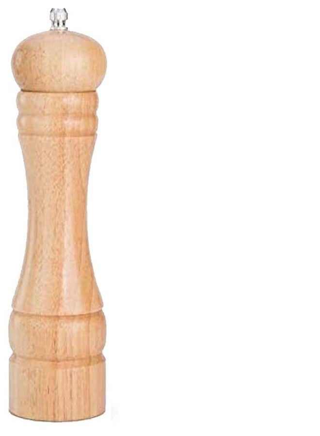 Yancorp Salt and Pepper Grinder, 15 cm Tall, Wooden Body with Lid, Adjustable Coarseness Manual Spice Mill (Wooden) - Image 1